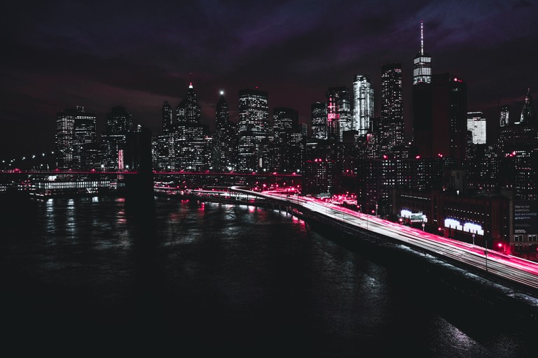 Download the Best 5K Night Cityscape Wallpaper of Manhattan