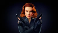 Impresionante Fondo de Pantalla de Black Widow con Scarlett Johansson