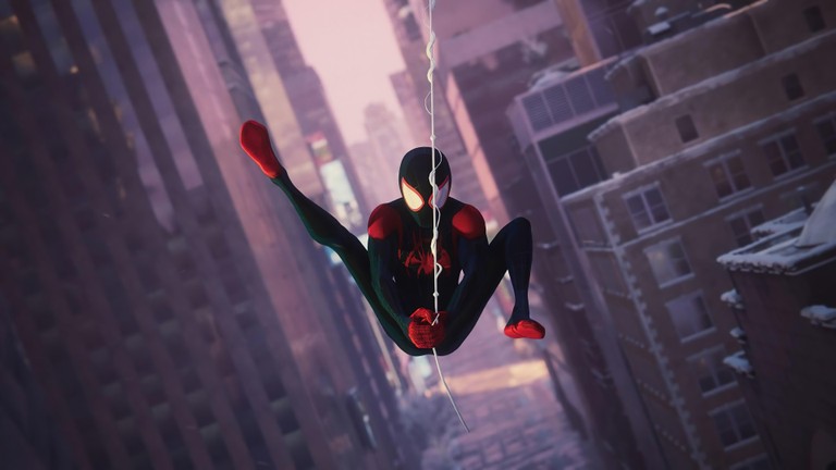 Miles Morales - A Stunning Spider-Man Wallpaper for Your PS5