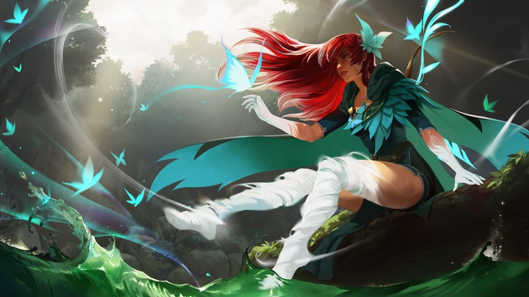 Download the Breathtaking Windranger Arcana Wallpaper from Dota 2