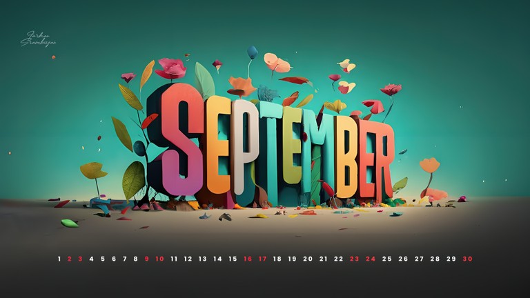 September 2023 Calendar Wallpaper