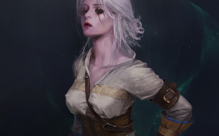 Ciri from The Witcher 3 - Stunning Fan Art Wallpaper