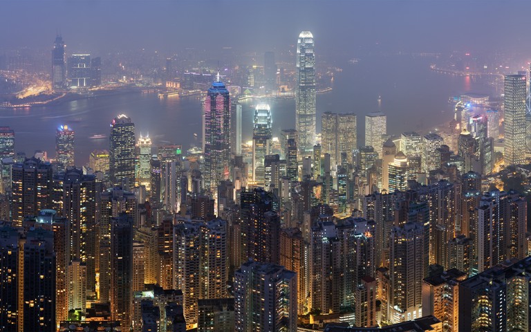 Vue Nocturne Éblouissante depuis Victoria Peak