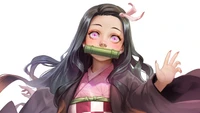 Nezuko Kamado - Fond d'Écran de Demon Slayer