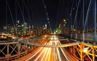 Puente de Brooklyn en Nueva York: Una Obra Maestra Nocturna