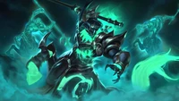 Descarga Impresionante Fondo de Pantalla de Hecarim de League of Legends