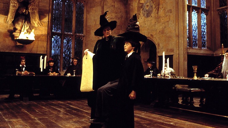 Hogwarts Sorting Hat Ceremony Wallpaper