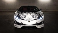 Impresionante Fondo de Pantalla Lamborghini Huracan Evo Minotauro en 5K