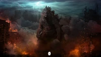 Descarga Impresionante Fondo de Pantalla de Godzilla de Godzilla vs Kong (2021)