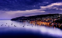 Coucher de Soleil Éblouissant sur Villefranche Sur Mer