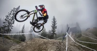 Incredible Downhill Mountain Biking Wallpaper