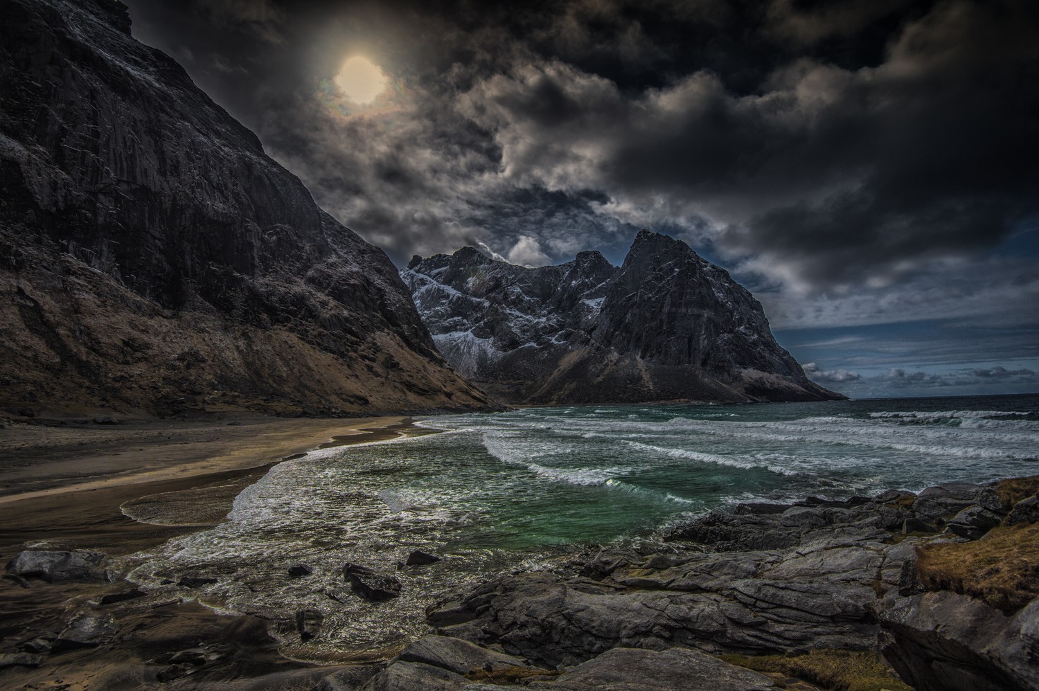 Breathtaking Lofoten Beach Landscape Wallpaper