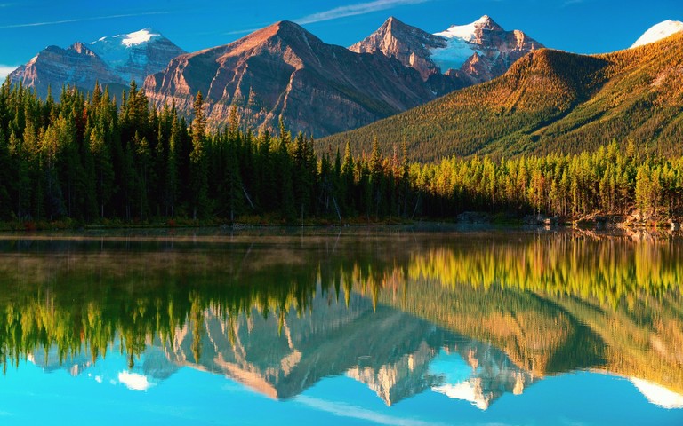 Stunning Moraine Lake Reflection in the Heart of Nature