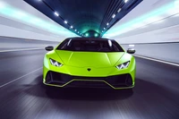 Impresionante Lamborghini Huracan EVO Fluo Capsule en 4K