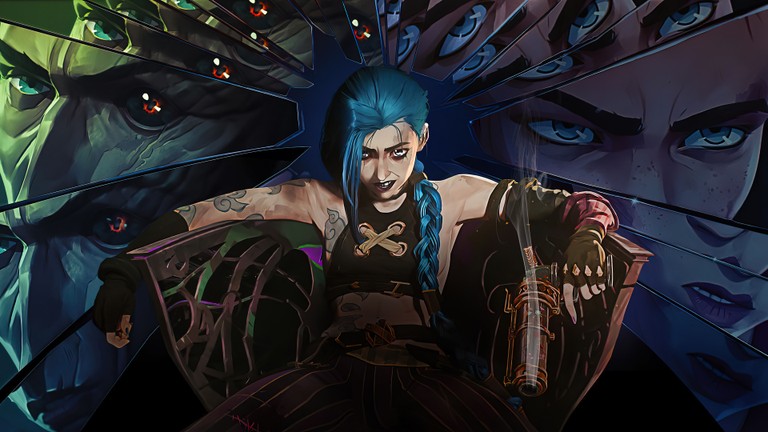 Explore the Iconic Jinx Wallpaper from Arcane