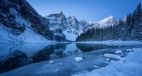 Découvrez la Beauté du Lac Moraine en Hiver