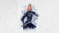 Superbe fond d'écran Black Widow avec Scarlett Johansson