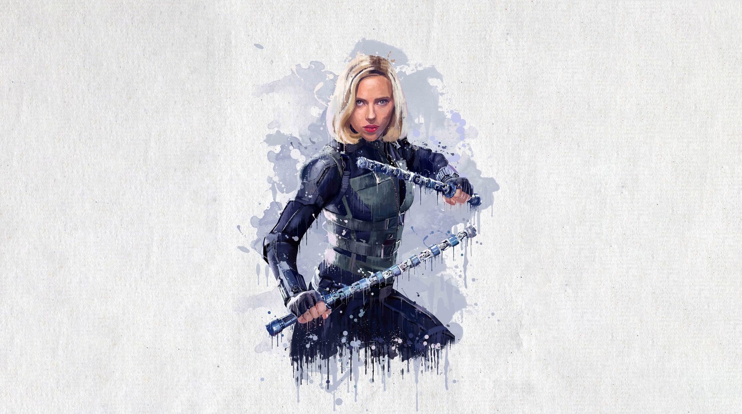 Stunning Black Widow Wallpaper Featuring Scarlett Johansson