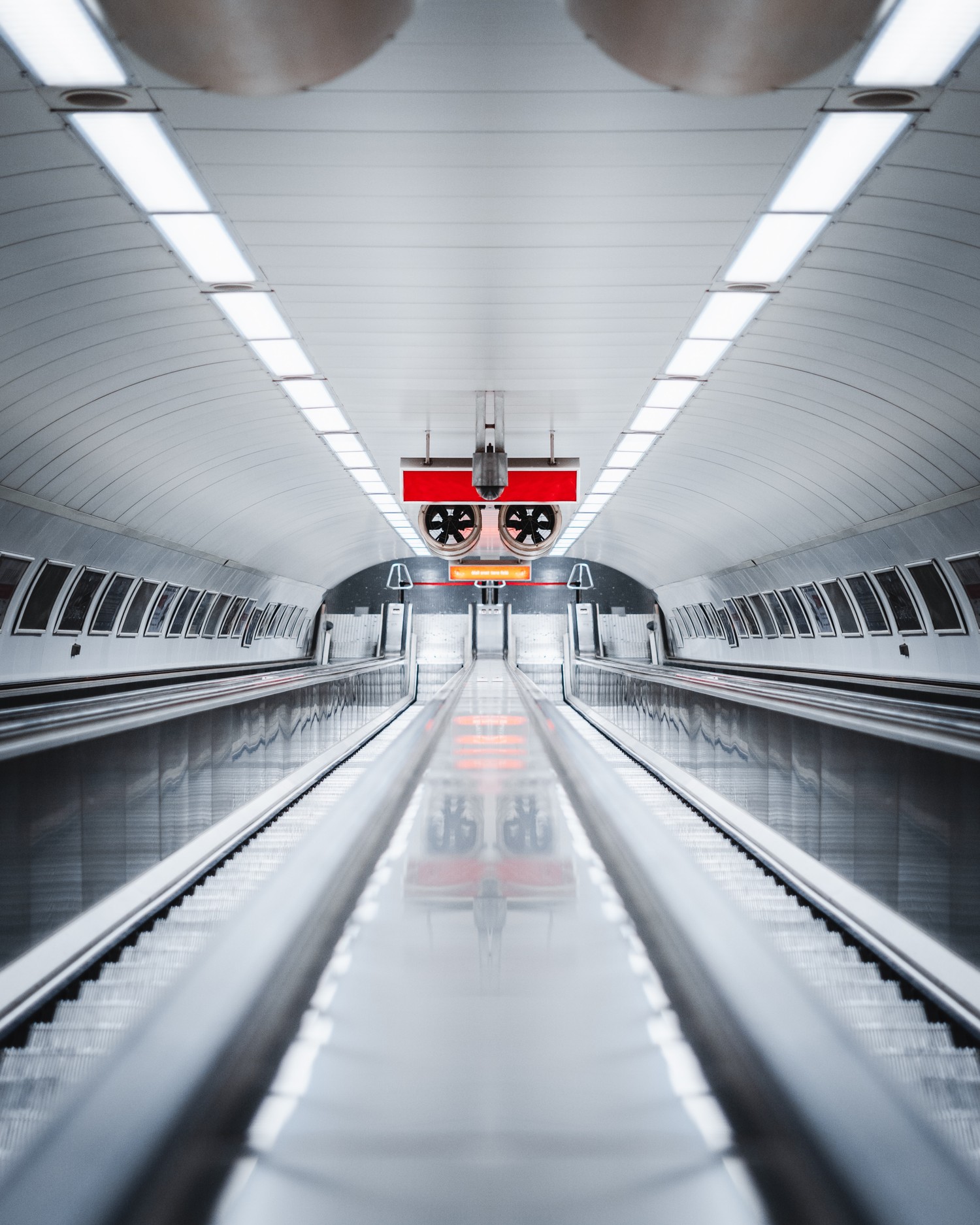 Explore Our Stunning Urban Escalator Wallpaper