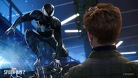 Explore the 4K Symbiote Suit Wallpaper from Marvel's Spider-Man 2