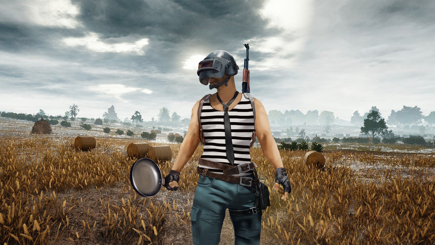 Descarga Fondo de Pantalla Impresionante de PUBG con el Sartén Icónico