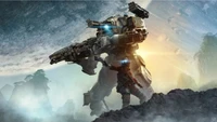 Explorez le Fond d'Écran Épique Titanfall 2 avec Mechas en Action