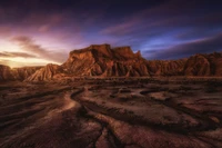 Fondo de Pantalla del Impresionante Paisaje Badlands