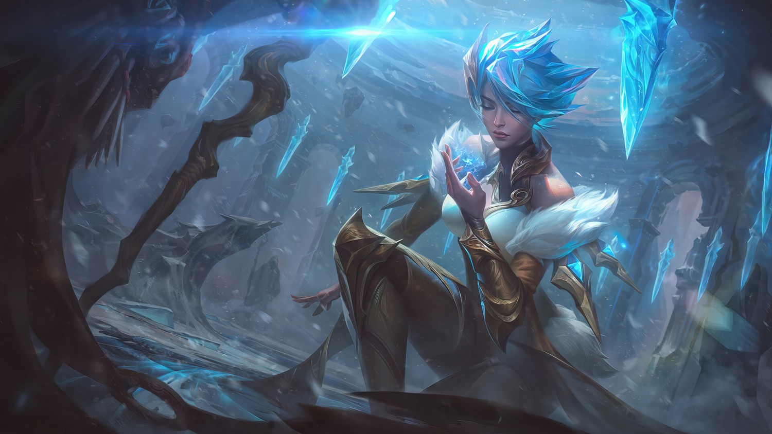 Frostblade Irelia - Stunning Wallpaper for League of Legends Fans