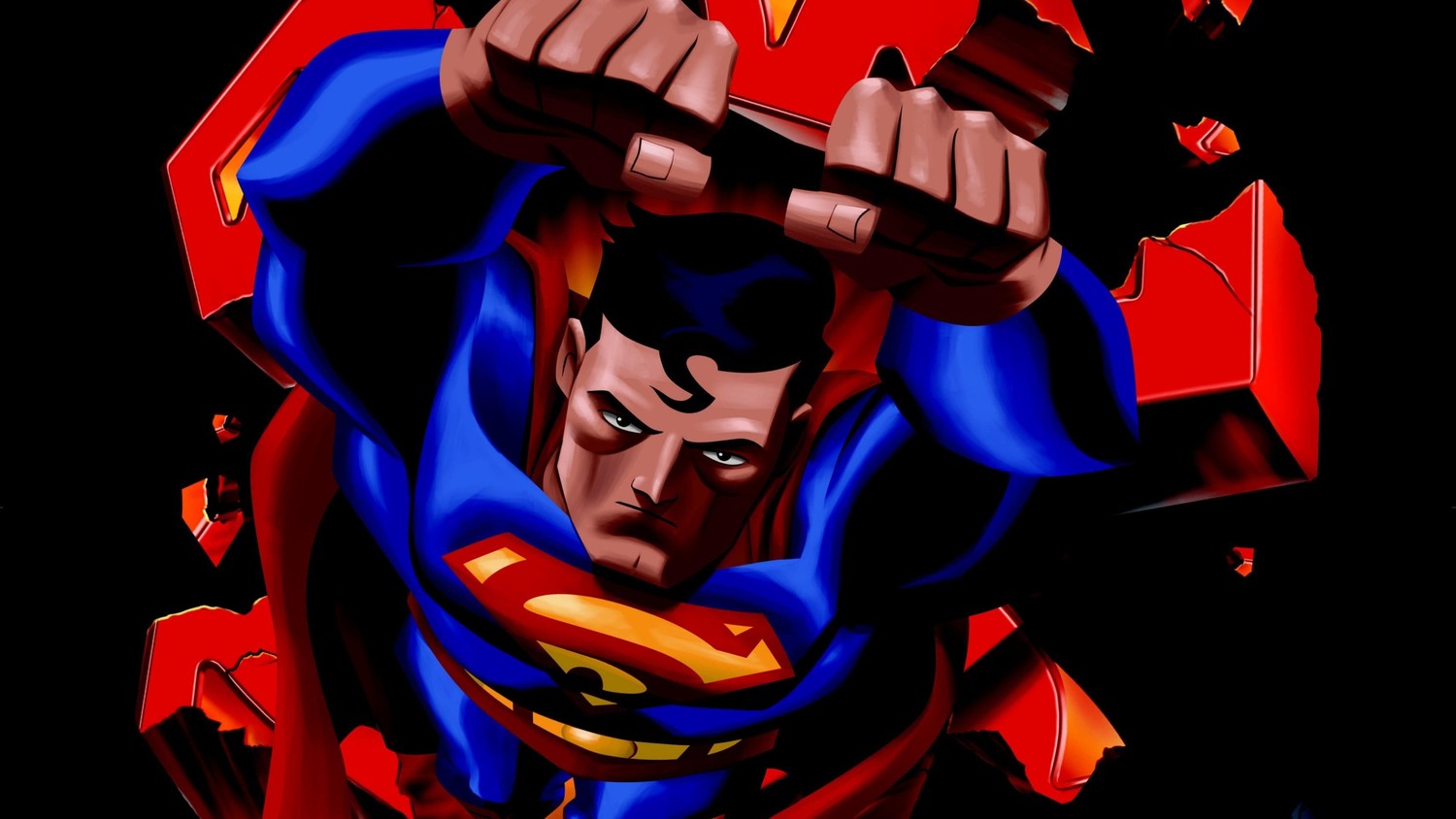 Fond d'Écran Superman : Illustration Iconique de Super-Héros