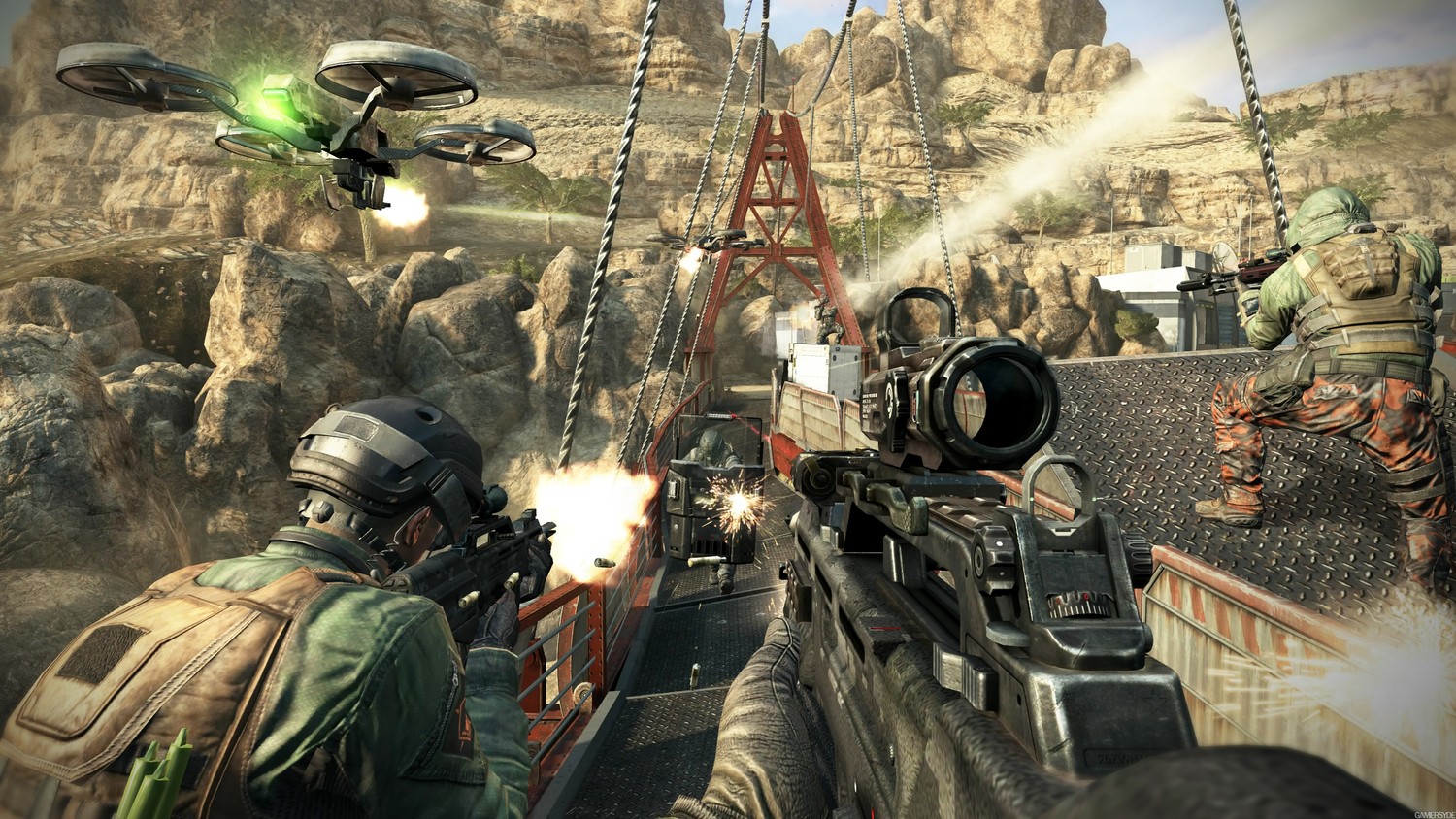 Fond d'Écran Call of Duty Black Ops II - Vivez l'Action