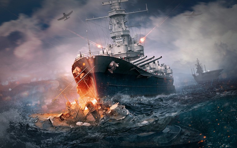 Epic Battleship Wallpaper for Your Desktop