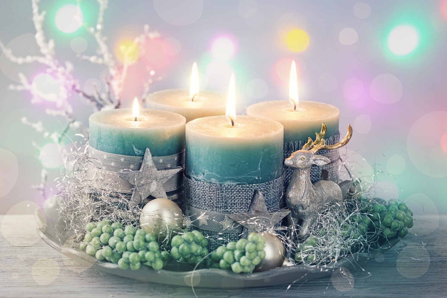 Stunning Christmas Candle Wallpaper