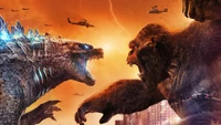 Téléchargez le Sublime Fond d'Écran Godzilla vs. Kong