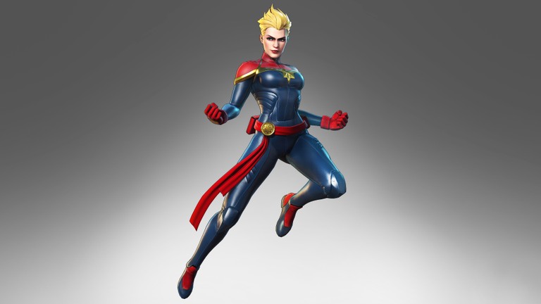 Stunning Captain Marvel Wallpaper from Marvel Ultimate Alliance 3