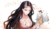 Fond d'Écran de Haute Qualité de Nezuko Kamado de Demon Slayer