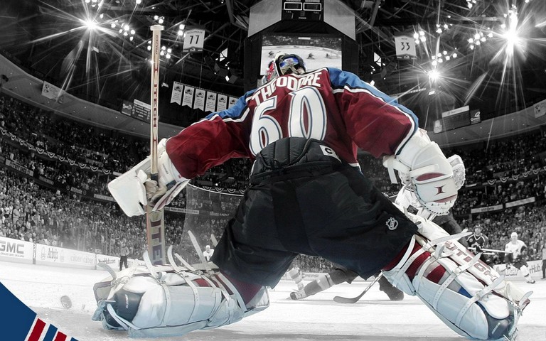 Epic Goaltender Action - Free NHL Wallpaper