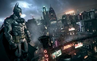 Explora el Fondo de Pantalla Oscuro y Cautivador de Batman Arkham Knight