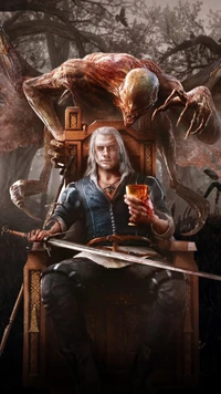 Explora el Fondo de Pantalla de Witcher 3 Wild Hunt con Geralt y Ciri