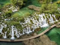 Superbe Arrière-plan du Parc National de Krka pour les Amoureux de la Nature