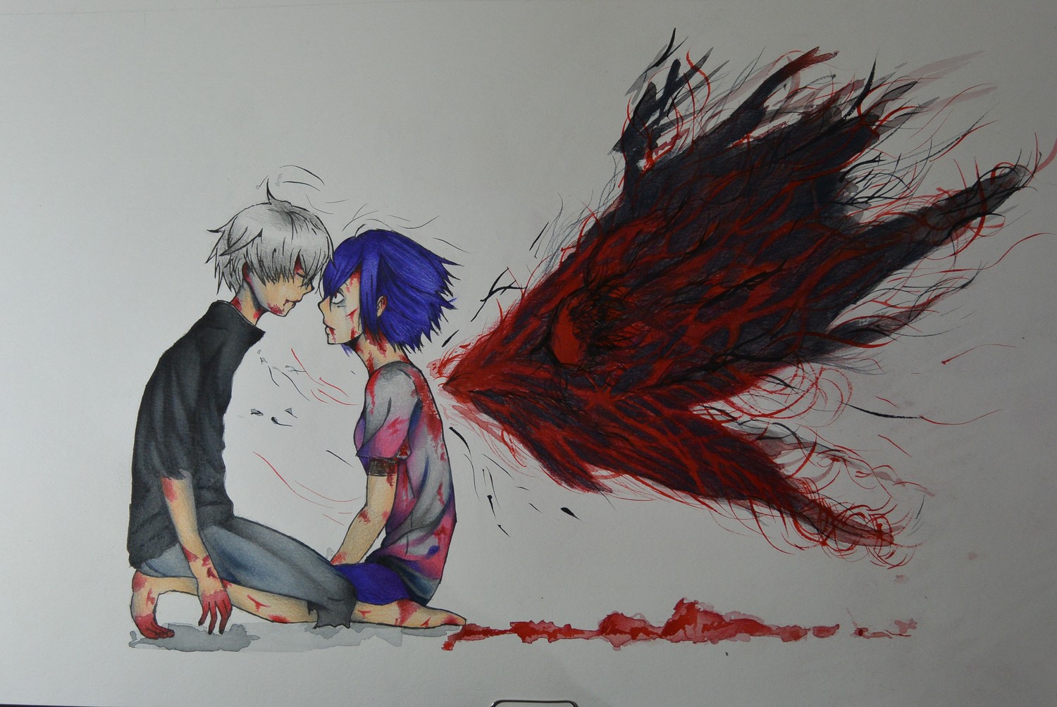 Arte de Fan de Tokyo Ghoul: Fondo de Pantalla Cautivador para tus Dispositivos