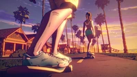 Descarga Tu Impresionante Fondo de Pantalla de Skateboard al Atardecer