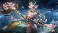 Experience the Splendid Staff Nami Wallpaper from League of Legends