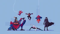 Obtén tu Fondo de Pantalla Gratis de Pixel Art de Spider-Man: Un Nuevo Universo