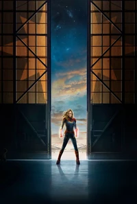 Superbe Fond d'Écran de Captain Marvel - Parfait pour les Fans