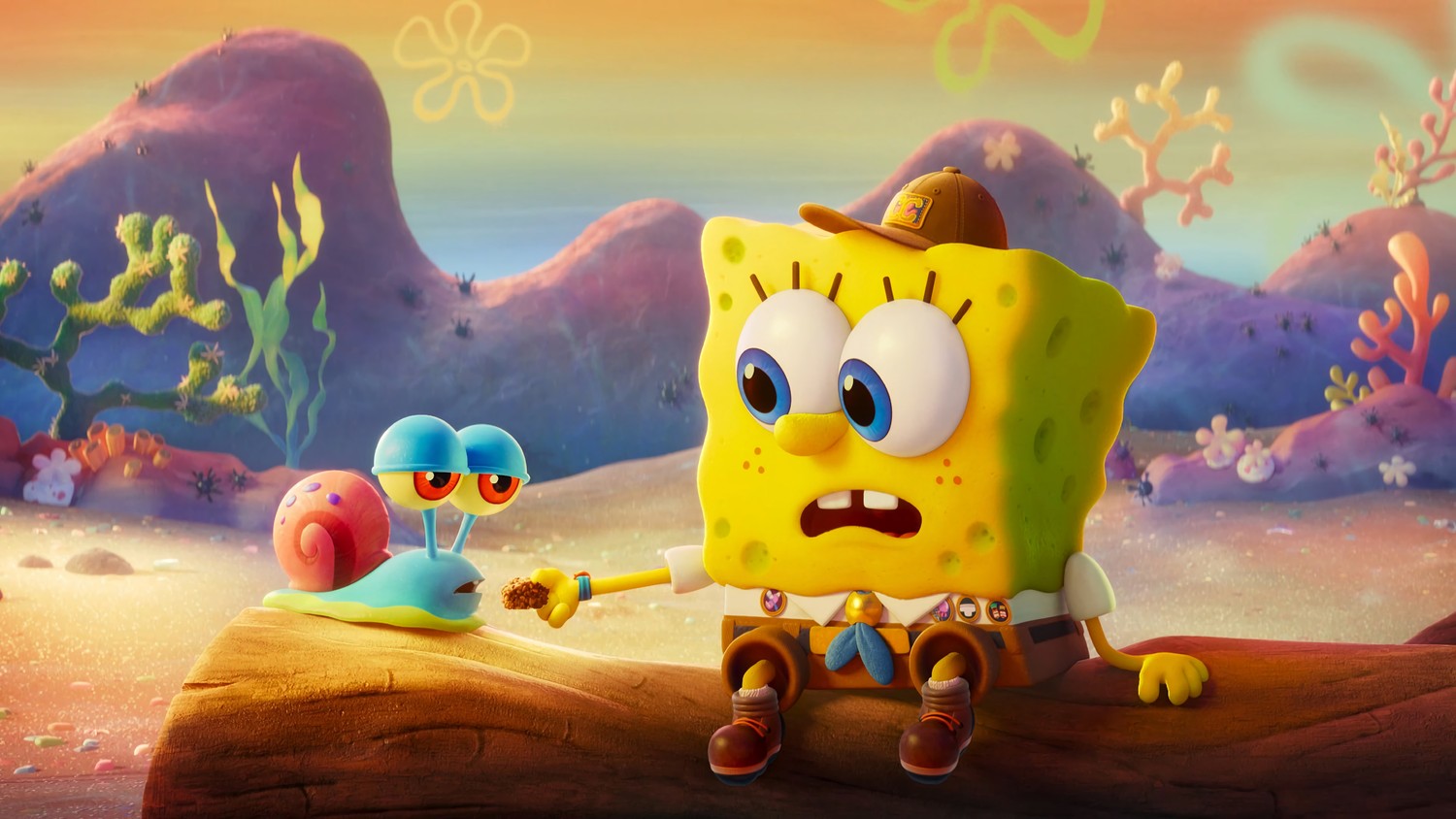 Download Stunning SpongeBob SquarePants Wallpaper from The SpongeBob Movie: Sponge on the Run