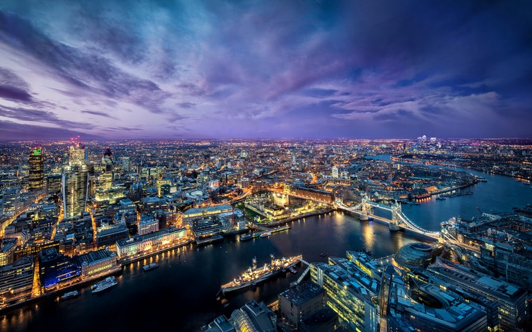 Explore the Breathtaking City Lights of London at Sunset