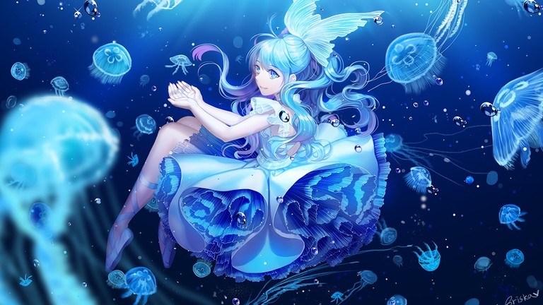 Explore Our Gorgeous Underwater Anime Wallpaper