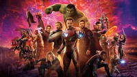 Avengers Infinity War Wallpaper Featuring Iconic Marvel Characters