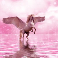 Fondo de Pantalla de Unicornio Alado