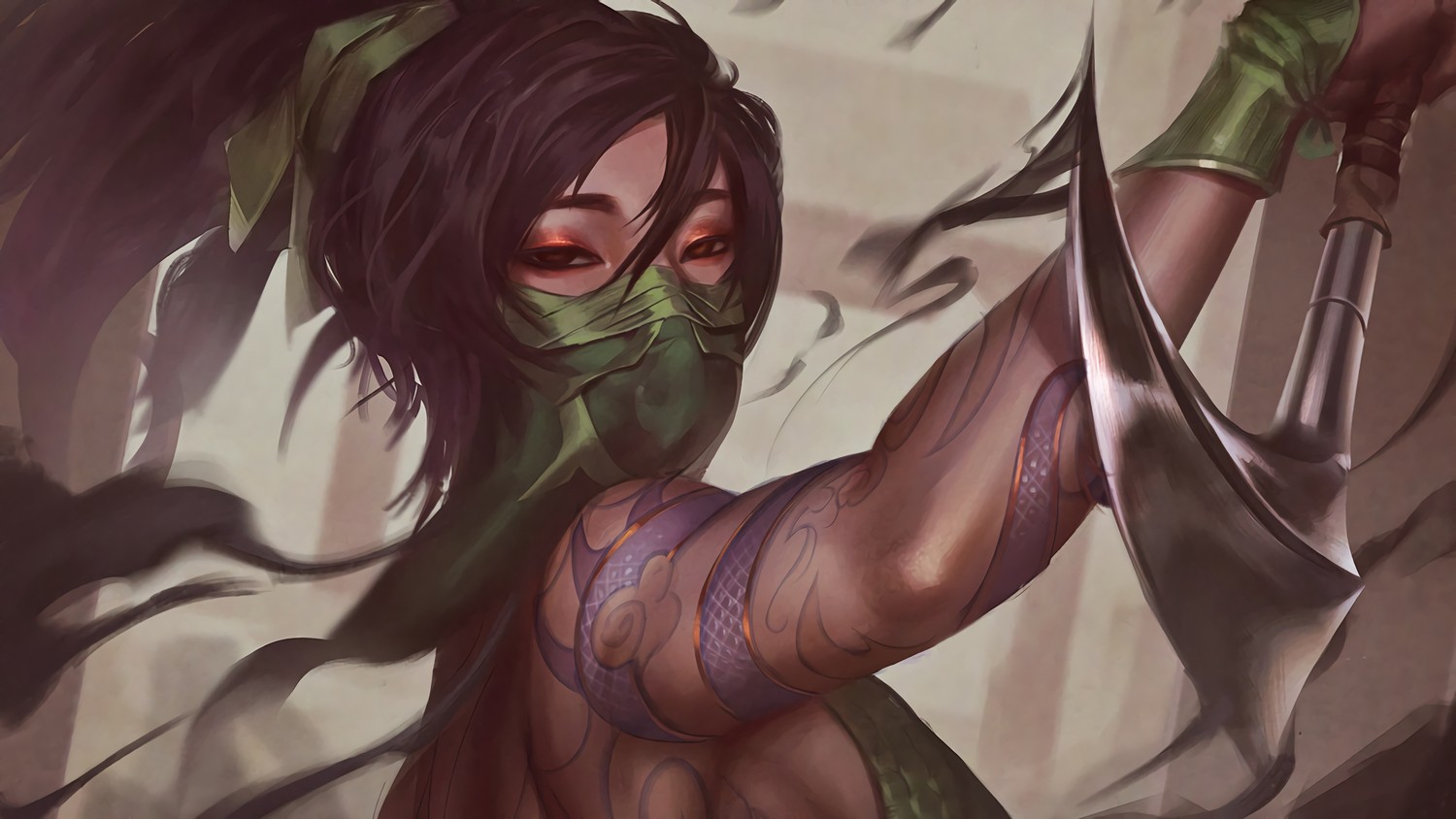 Fondo de Pantalla de Alta Calidad de Akali de League of Legends